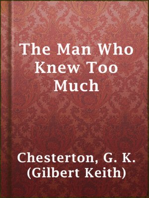 cover image of The Man Who Knew Too Much